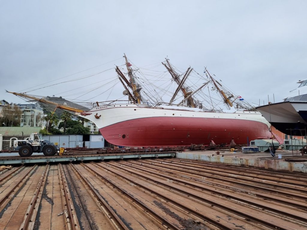 Far view of the tilted Europa