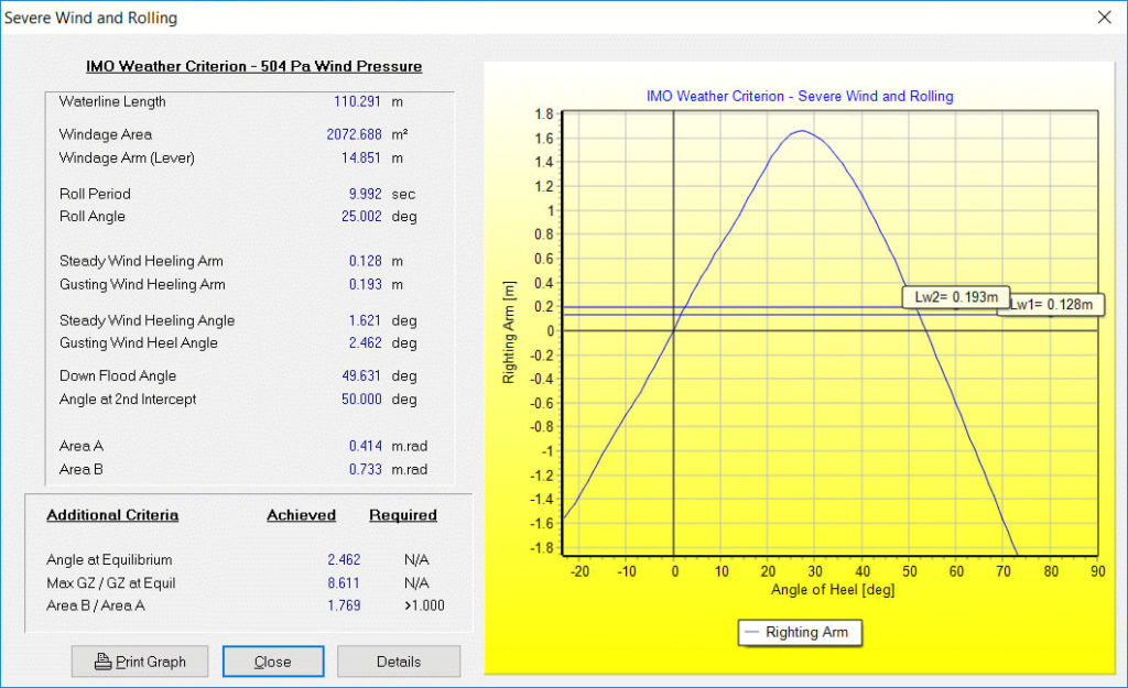 Stability criteria screen in Barracuda