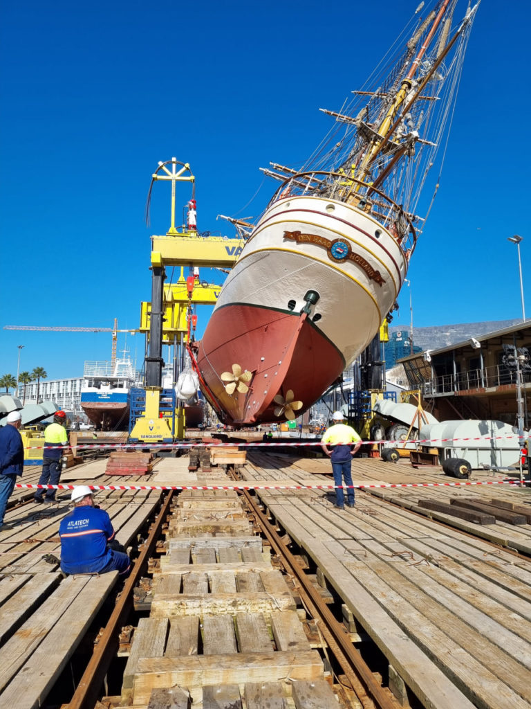 Stern view of the suspended Europa